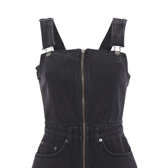 Ksubi washed black denim dungaree - Picture 2 of 4